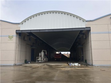 南通糧庫(kù)烘干房拱形屋頂工程