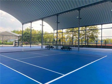 南京風雨網(wǎng)球場拱形波紋鋼屋蓋新建工程