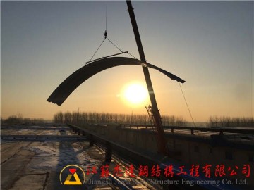 江蘇省揚(yáng)州市儀征糧庫(kù)拱形屋面工程